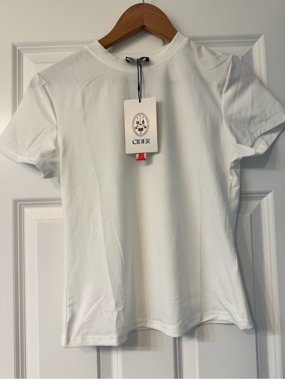 Cider White Short Sleeve Crewneck Tee